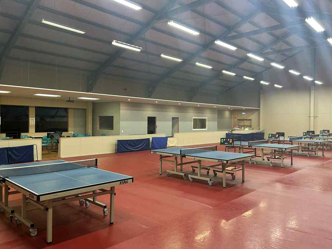 Image showing the main playing area and tables at the Empire Table Tennis club.